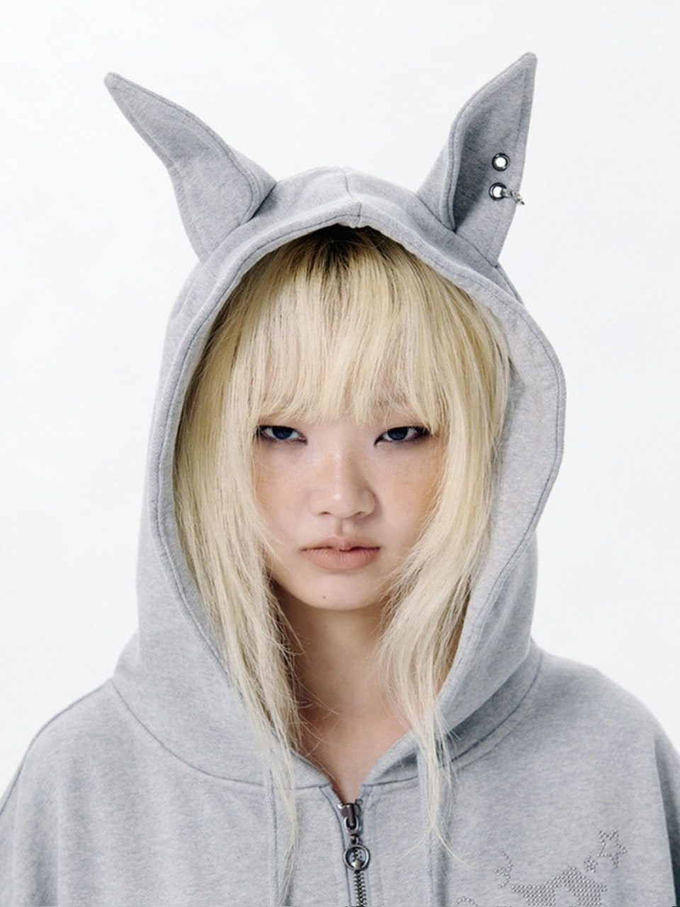 【runningHIGH】EAR ZIP UP HOODE / 【ランニングハイ】イヤージップアップパーカー