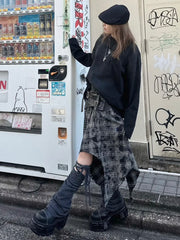 【Never mind the XU】damage washed long sleeve / 【ネバーマインドザエックスユー】ダメージウォッシュ長袖Tシャツ (3color)