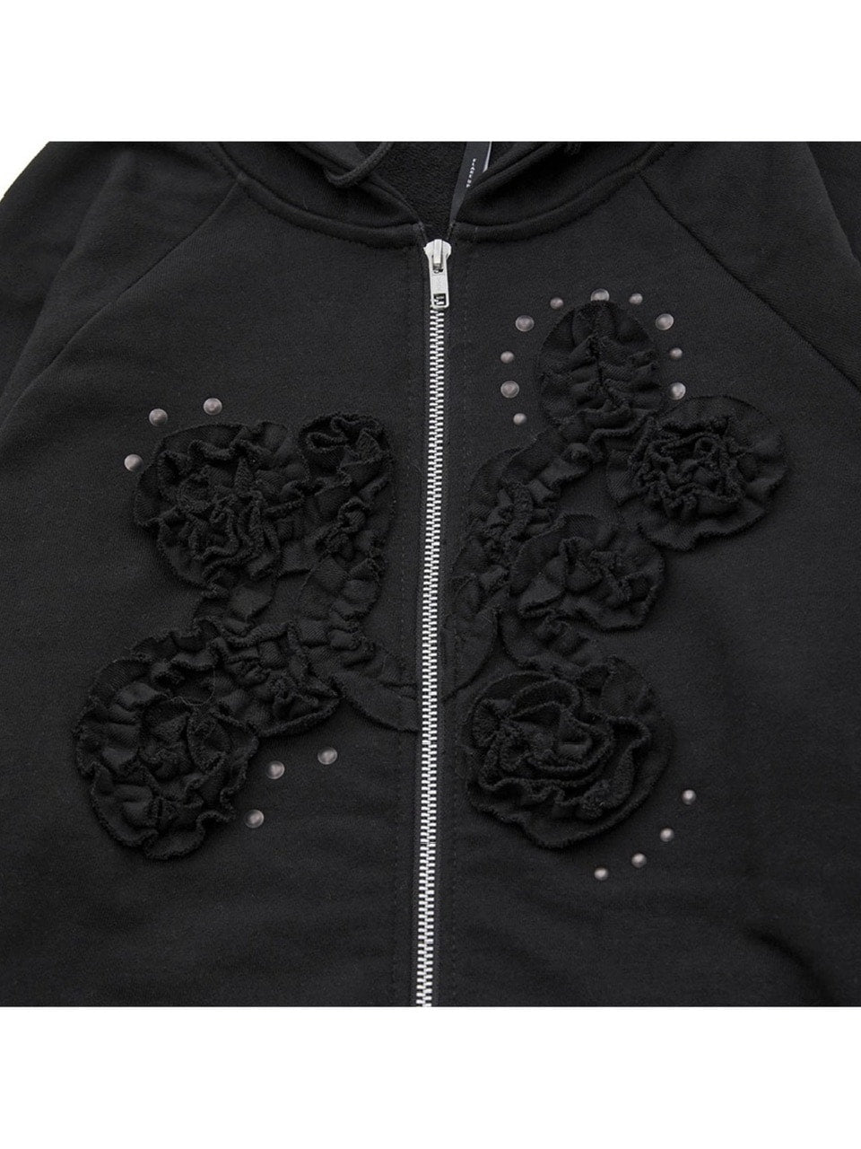 【FLAREUP】Ruffle Zip Hoodie / 【フレアアップ】ラッフルジップアップパーカー