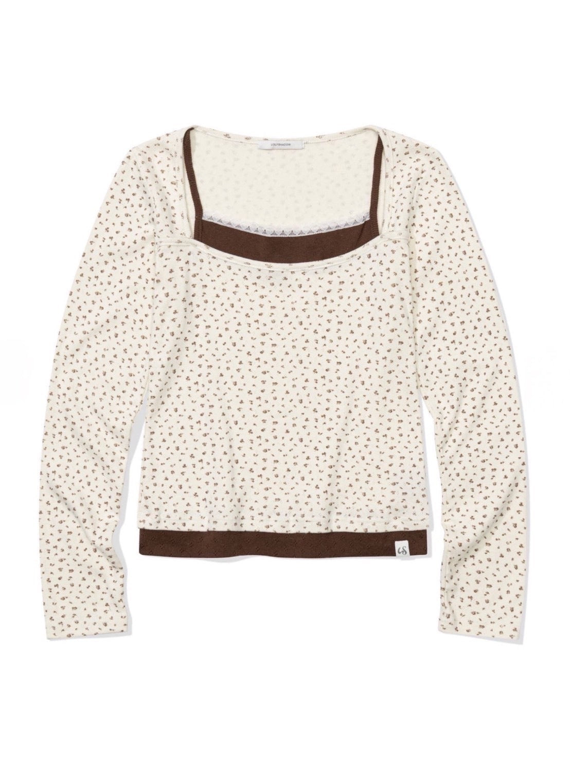 12/21 20:00 再販【Uglyshadow】FLOWER LAYERED T-SHIRT