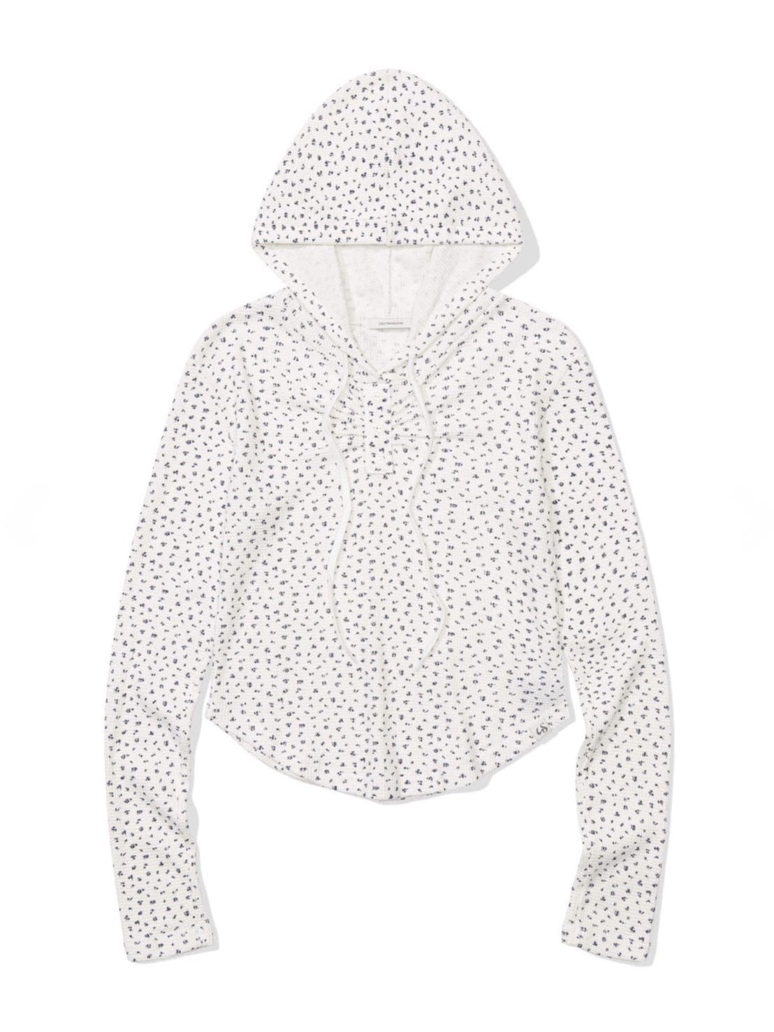 12/21 20:00 再販【Uglyshadow】FLOWER WAFFLE HOODIE