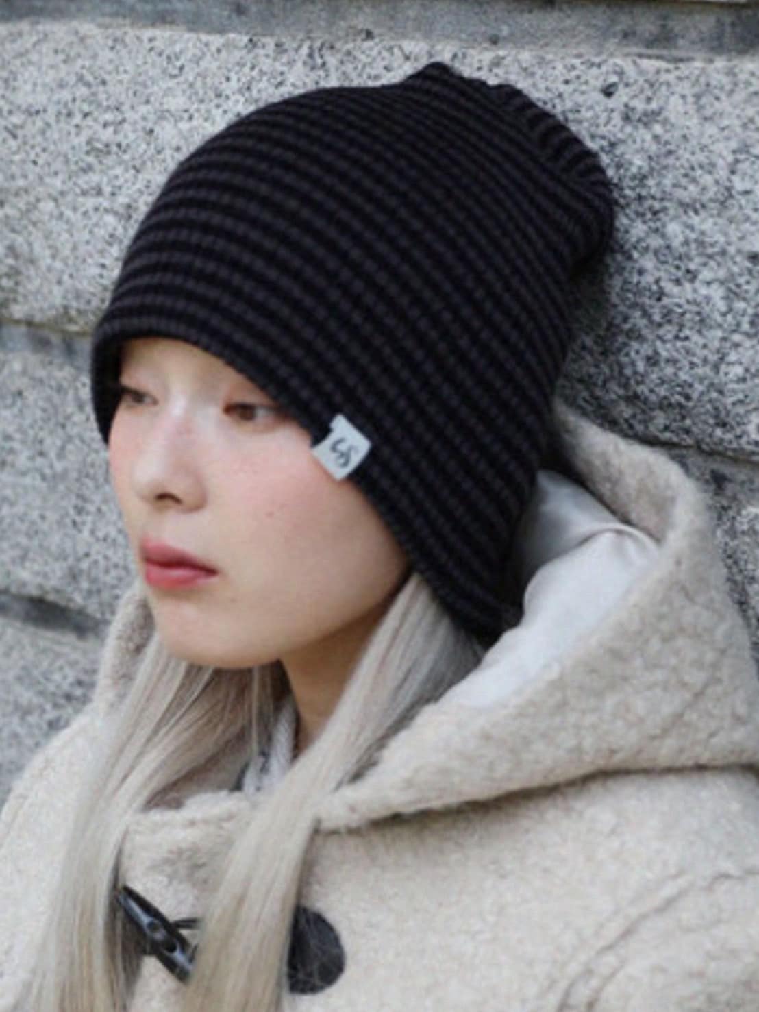 12/21 20:00 再販【Uglyshadow】STRIPED LONG BEANIE