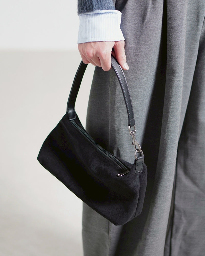 【Chikashitsu +】2 way suede hand bag / 【チカシツプラス】ツーウェイスエードハンドバッグ (3color)
