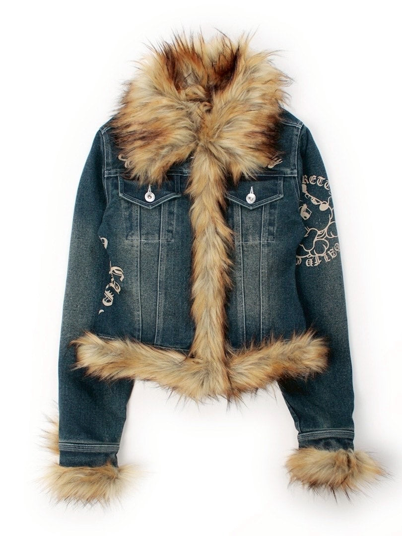 【GALFY】ぎゃるちゃんファーデニムJKT