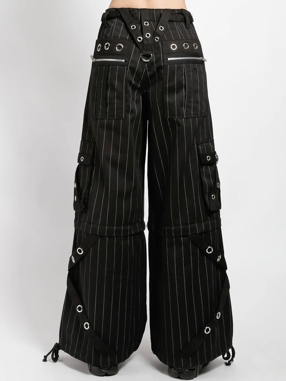【TRIPP nyc】POWER CHAIN PANT[AF7242MP] / 【トリップ ニューヨーク 】ボンテージチェーンストライプワイドパンツ