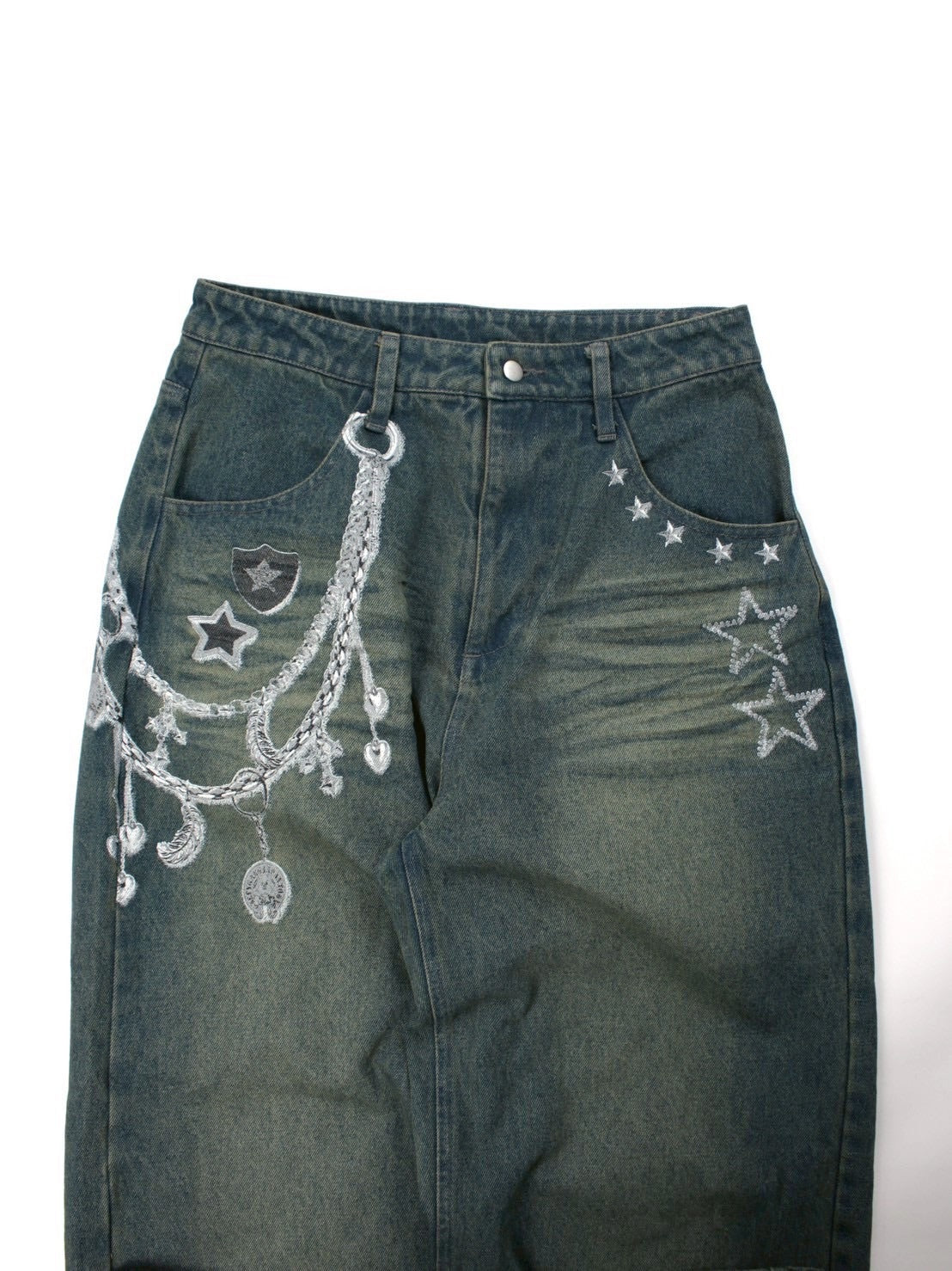 【GALFY】ジャラジャラギャル男デニム