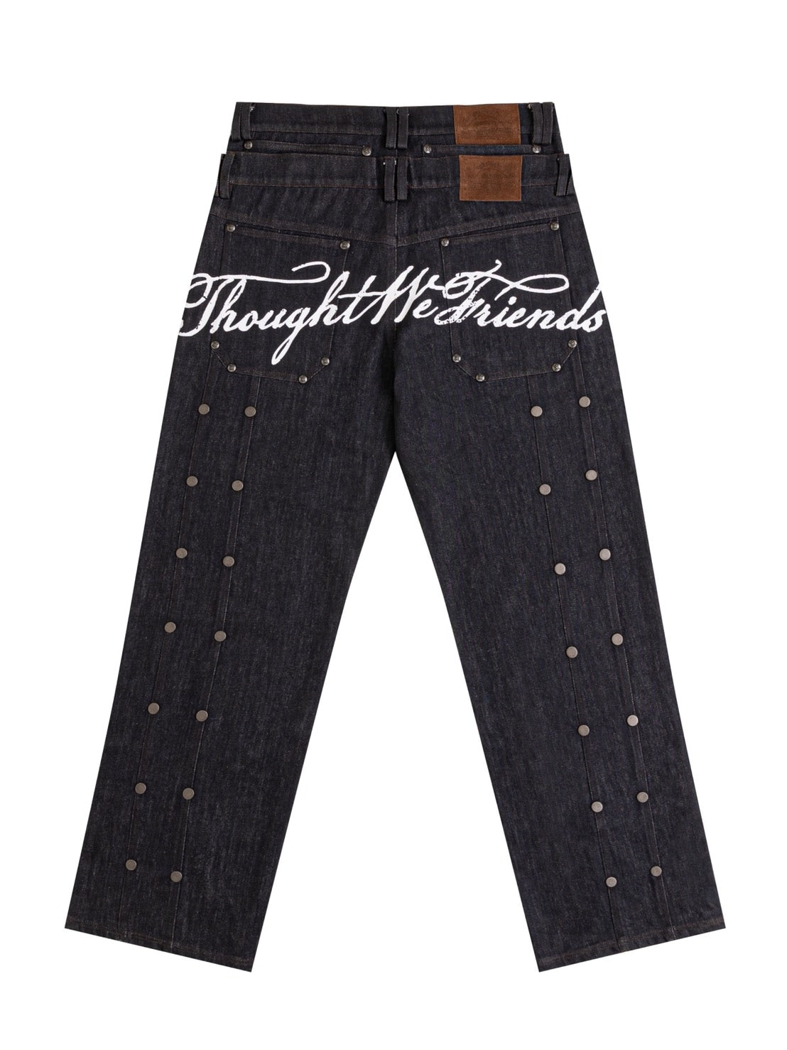 【Thought We Friends】Gideon Baggy Denims with Embroidery & Studs