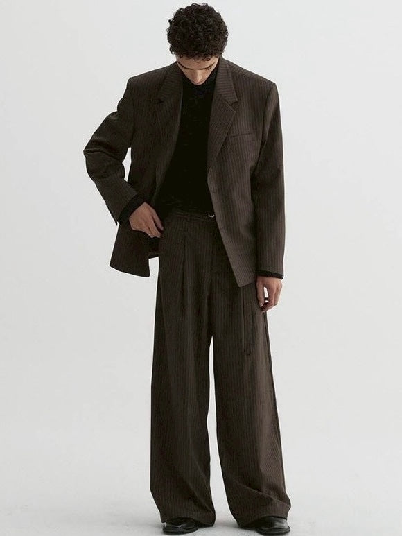 【DNSR】Cinched Stripe Slacks