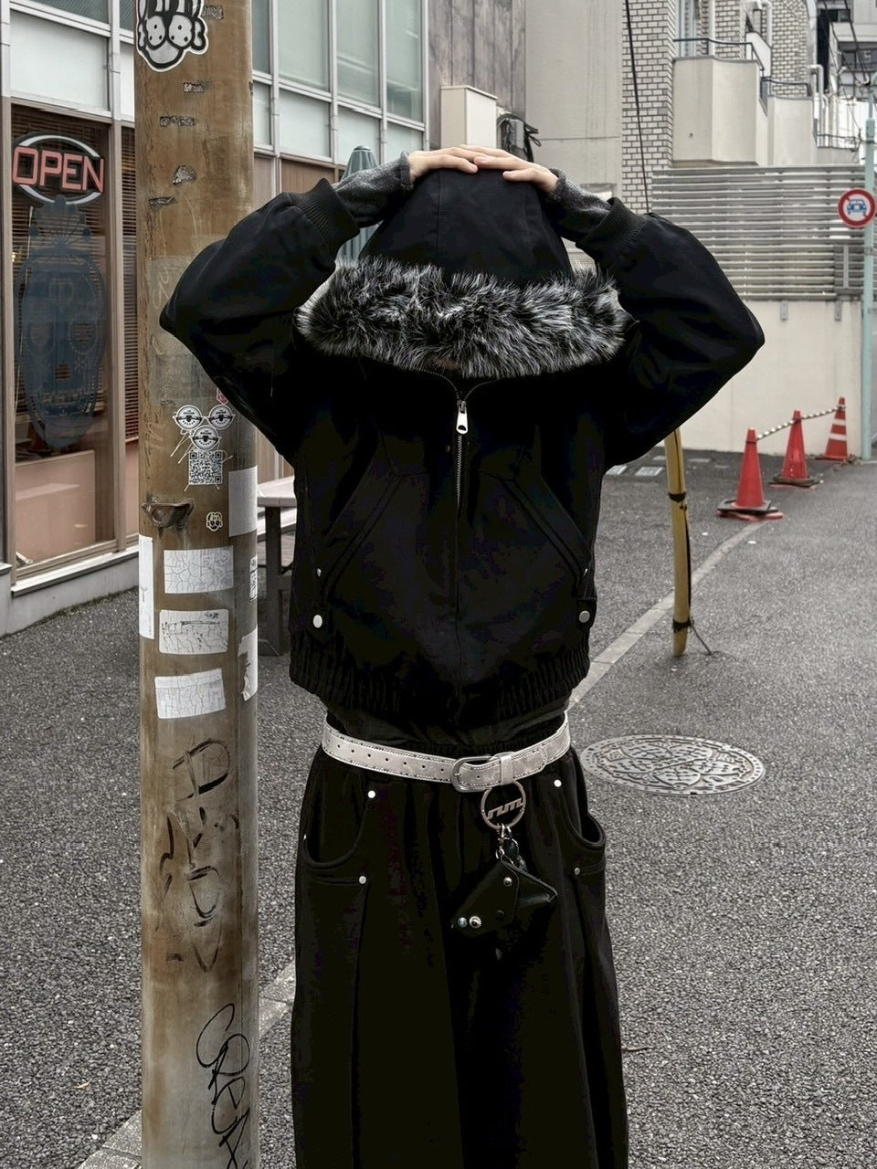 国際配送【youll】studs belt (2color)