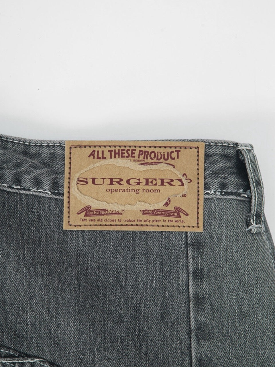 【SURGERY】surgery rebuild denim wide pants / 【サージェリー】サージェリー リビルド デニム ワイド パンツ