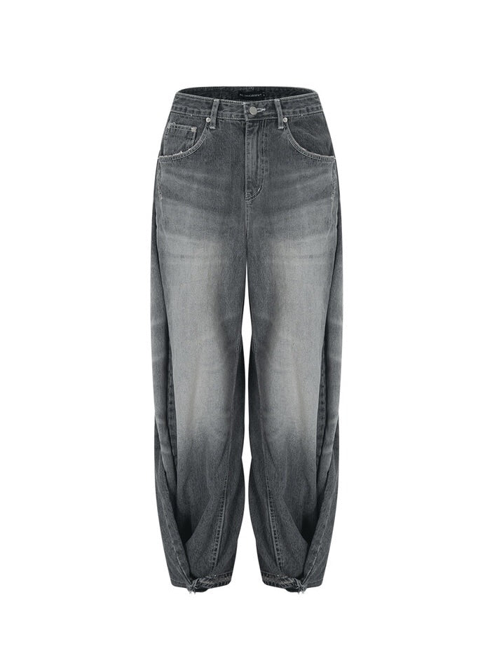 SURGERY】surgery double folding over wide baggy jeans ver.2