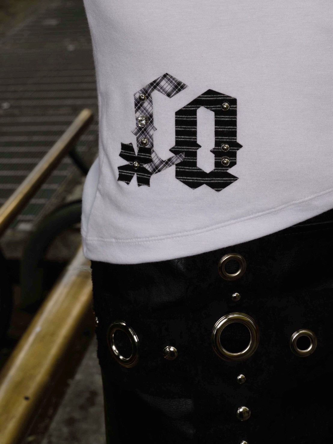 1/2 20:00発売【CHERRYQUIRI】CQ patch stud one shoulder