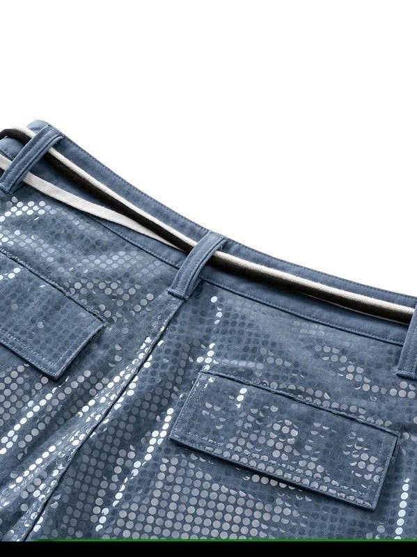 【The Boy Has No Patience】Transparent Pressed French Work Pants / 【ザボーイハズノーペーシェンス】ベルトストリングデニムパンツ