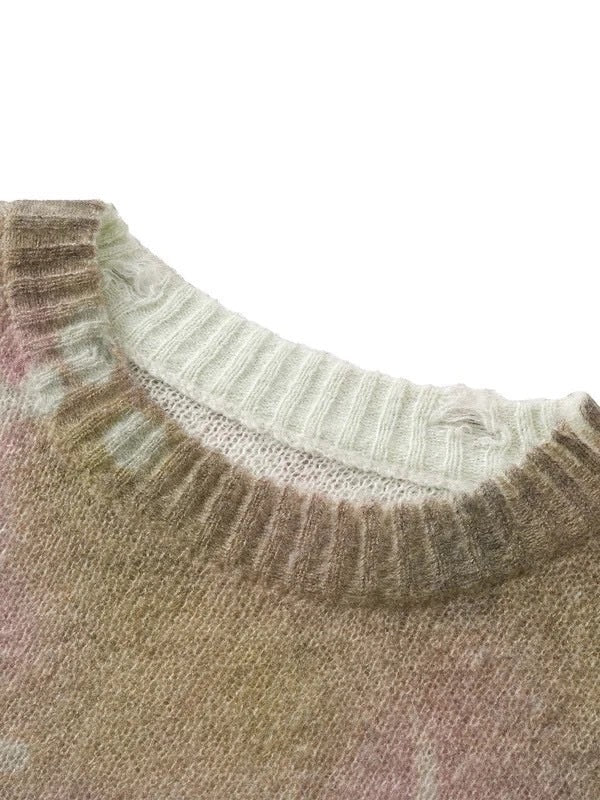 【The Boy Has No Patience】All-Over Textured Print Sweater / 【ザボーイハズノーペーシェンス】タイダイグラフィックセーター