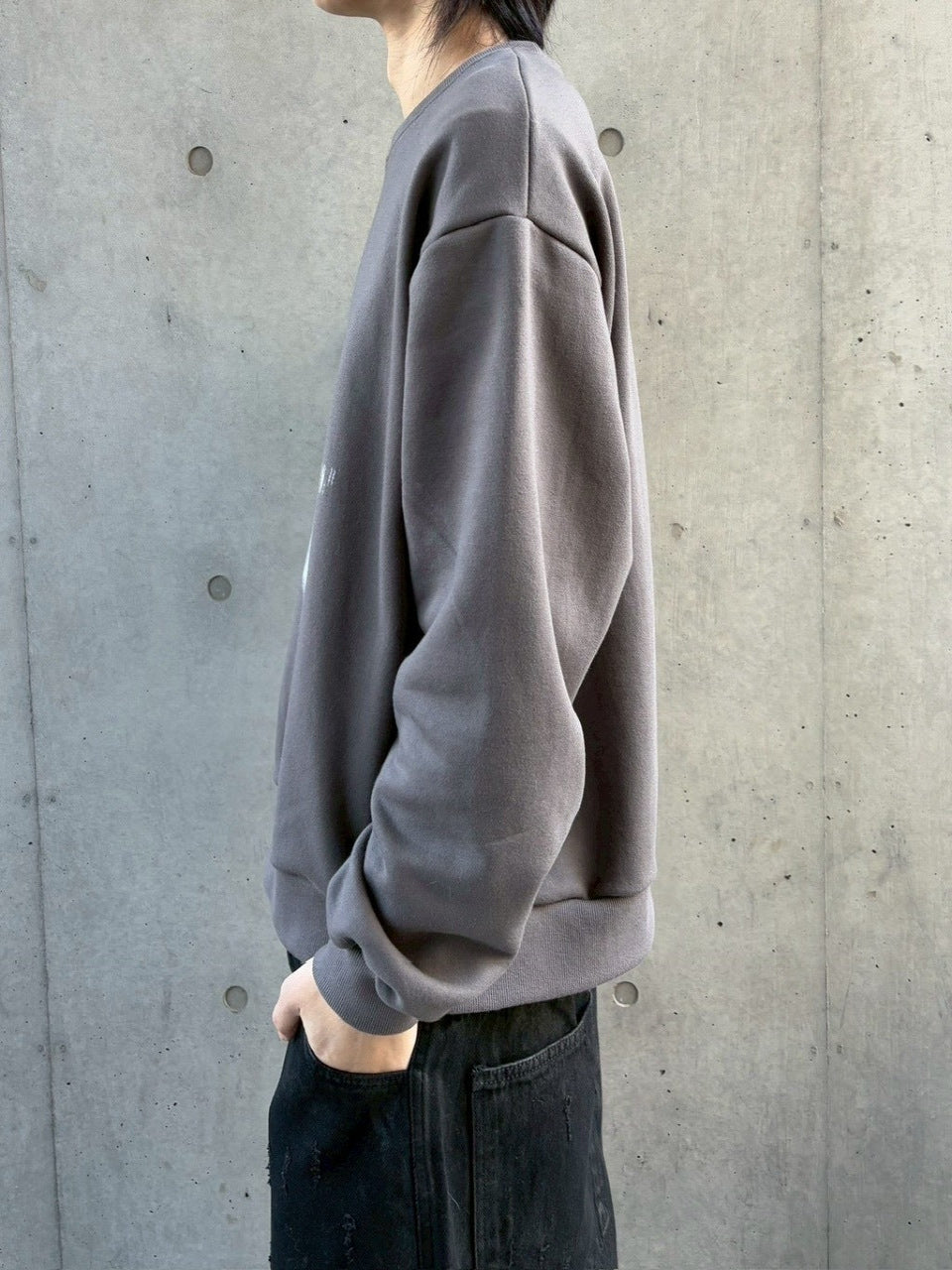受注制【nmtc +】face sweat shirts / 【エヌエムティーシープラス】フェイススウェットシャツ (2color)
