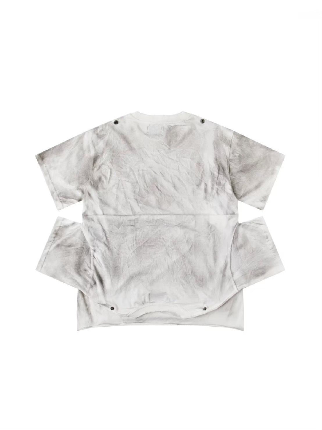 【Cozy world Wide】"CHAOS GIRL" WAXED T SHIRT / 【コージーワールドワイド】ロゴグラフィックウォッシュ半袖Tシャツ