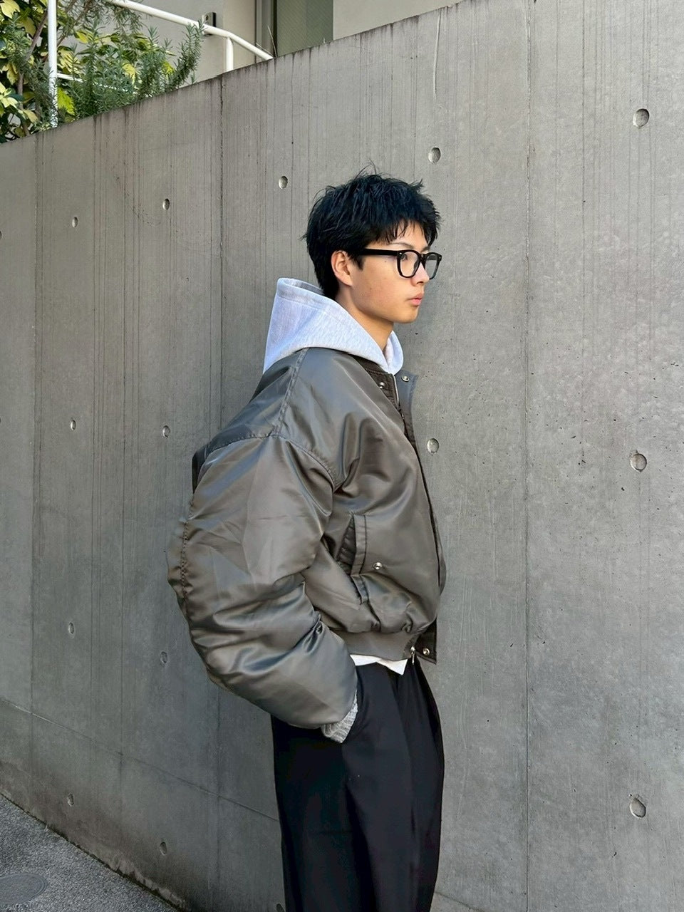 東京店WEB限定受注制【Chikashitsu +】cropped ma-1 jacket / 【チカシツプラス】クロップドエムエーワンジャケット (2color)
