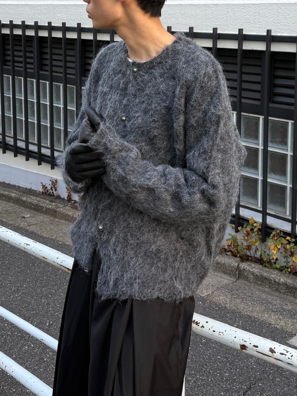 東京店WEB限定受注制【Chikashitsu +】shaggy knit cardigan