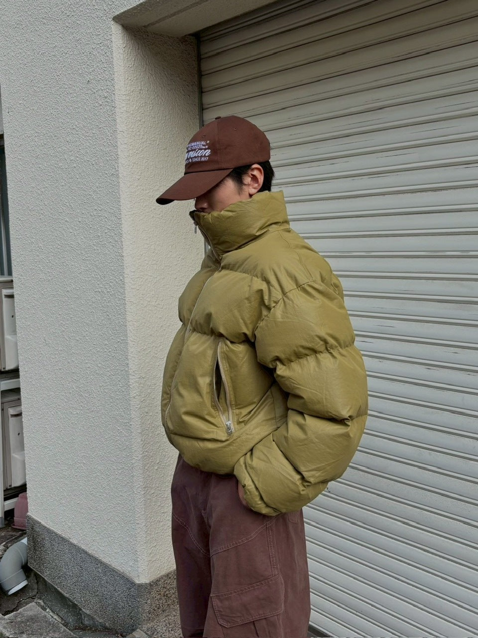 受注制【Chikashitsu +】cropped puffer jacket / 【チカシツプラス】クロップドパファージャケット (3color)