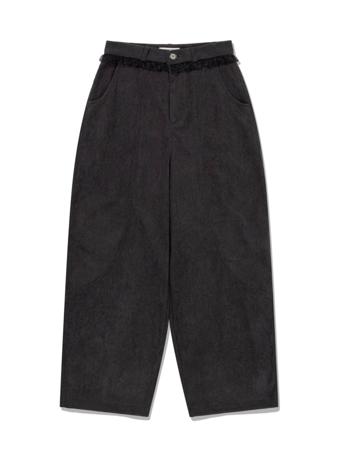 12/21 20:00 発売【Uglyshadow】LACE CORDUROY PANTS