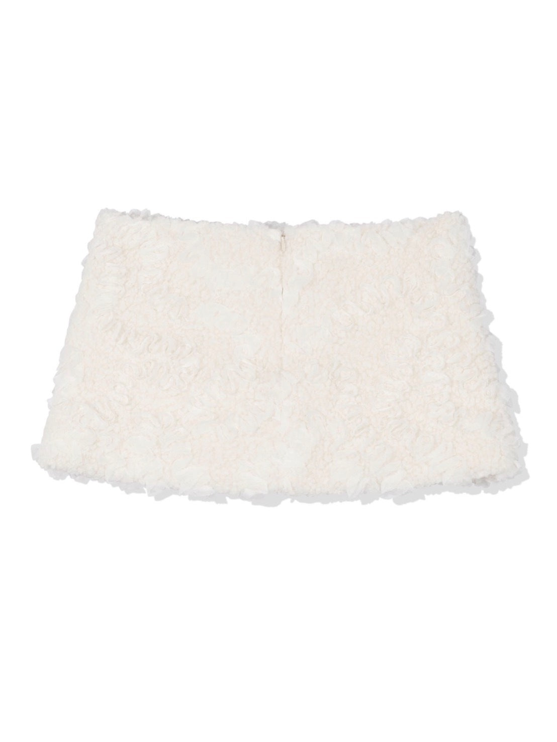 12/21 20:00 発売【Uglyshadow】RUFFLED FUR MINI SKIRT