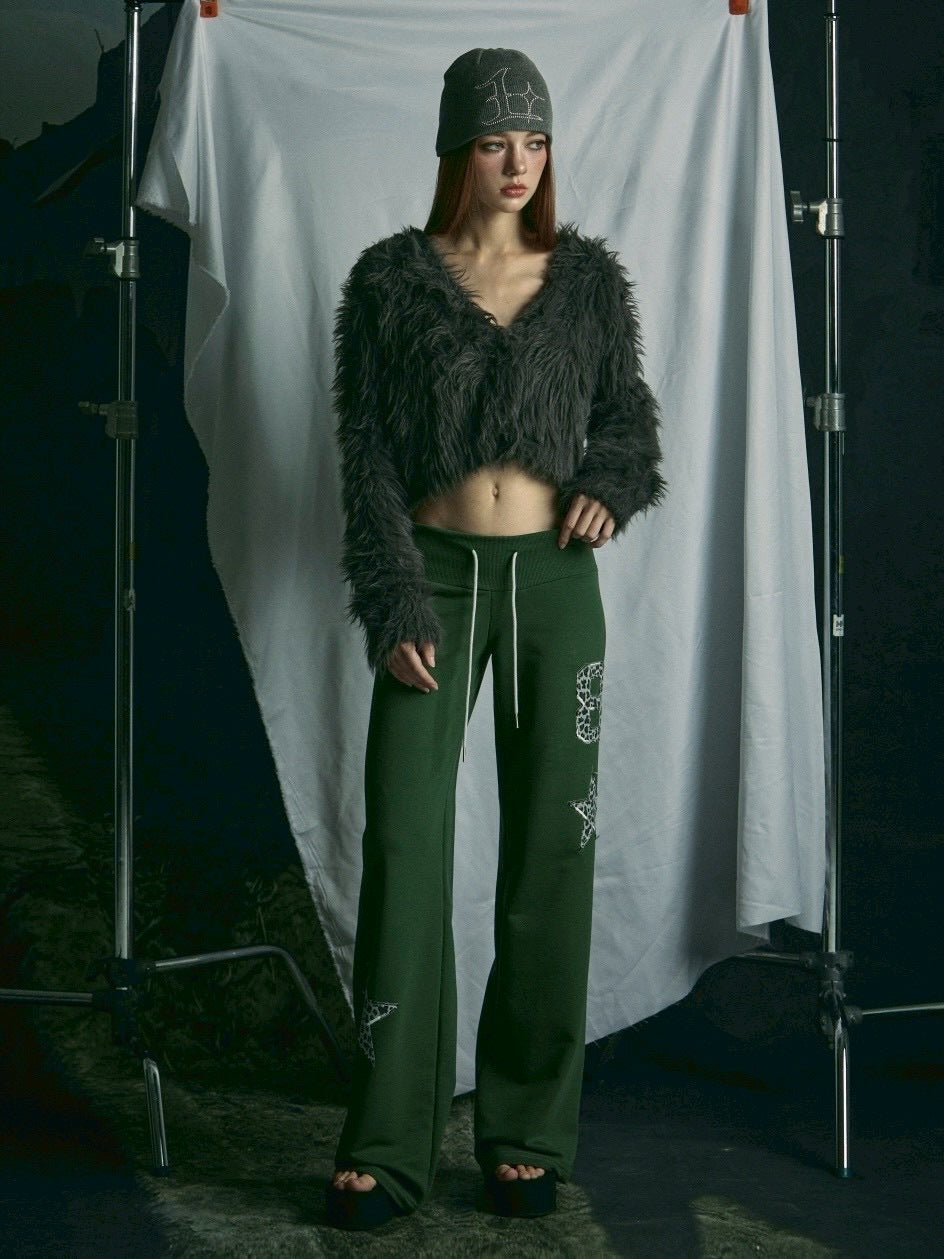 【GATELESS】FUR LIKE CROPPED CARDIGAN / 【ゲートレス】ファーライククロップドカーディガン