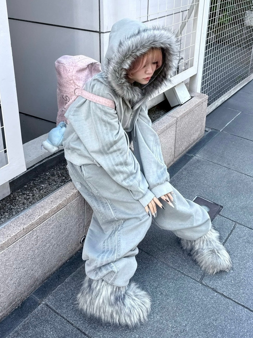 【nmtc +】side line pigment zip up hoodie (2color)