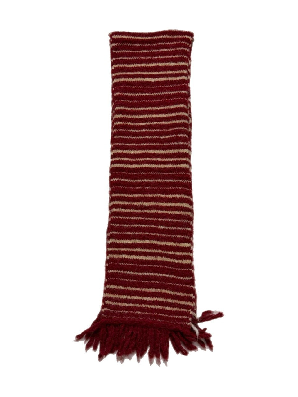 受注制【Chikashitsu +】jelly wool border muffler / 【チカシツプラス】ジェリーウールボーダーマフラー (4color)