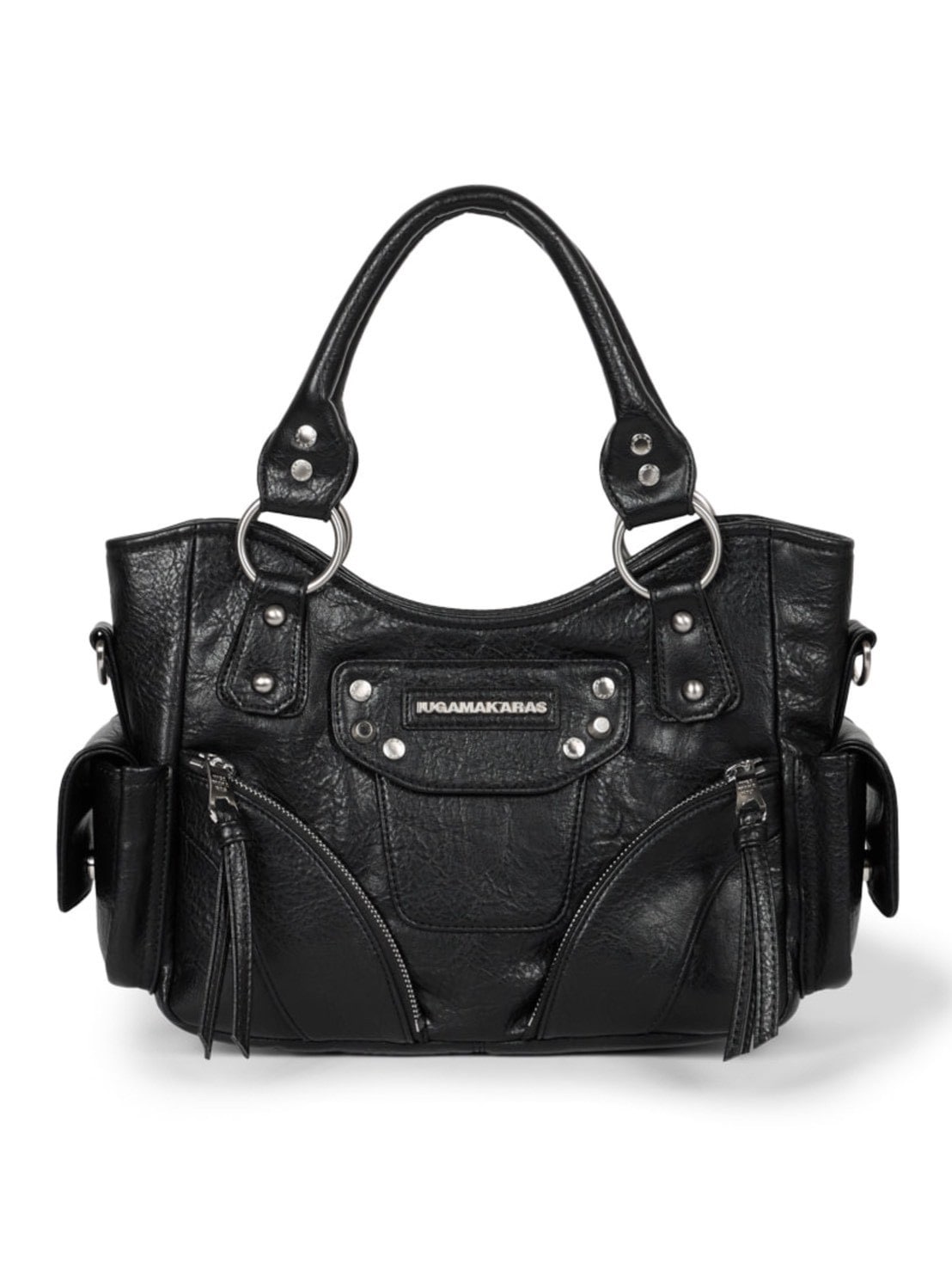 【IUGAMAKARAS】Studded Leather Mini Shoulder Bag