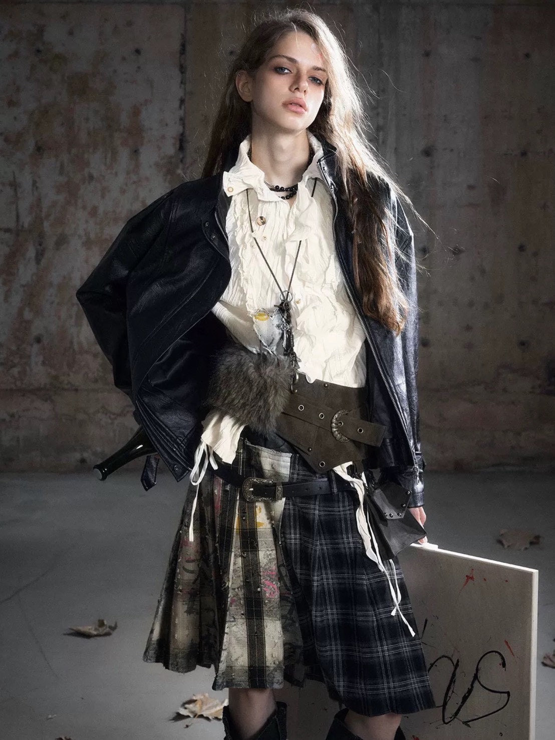 【Cest Nous】Apricot Ruffle Blouse / 【セヌー】アプリコットフリルシャツ