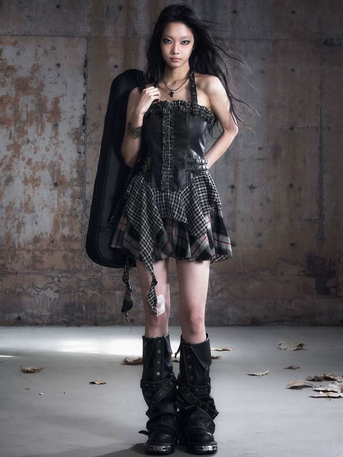 【Cest Nous】Studded Leg Chaps / 【セヌー】スタッズベルトレッグウォーマー