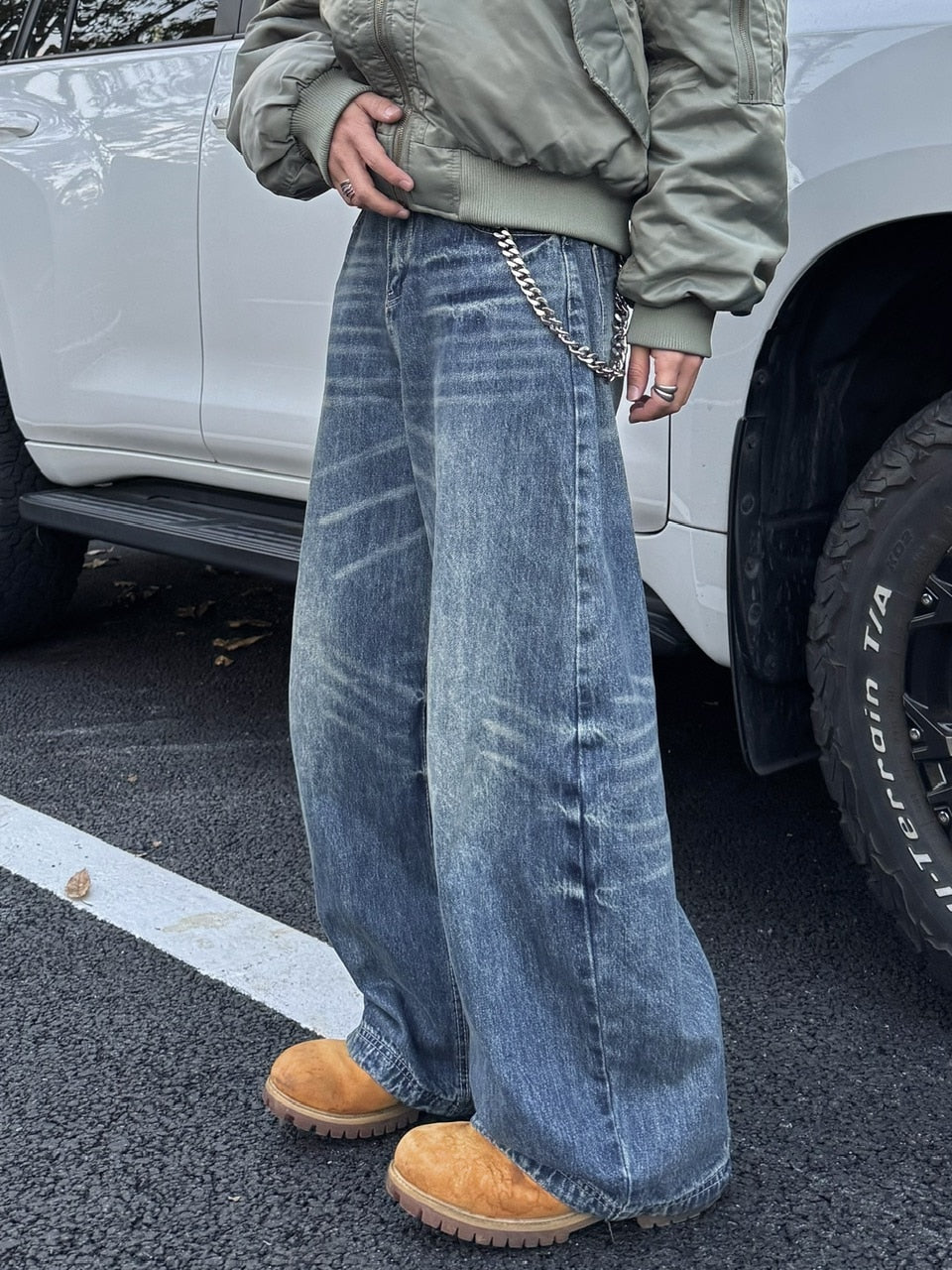 国際配送【RENOL】baggy denim pants