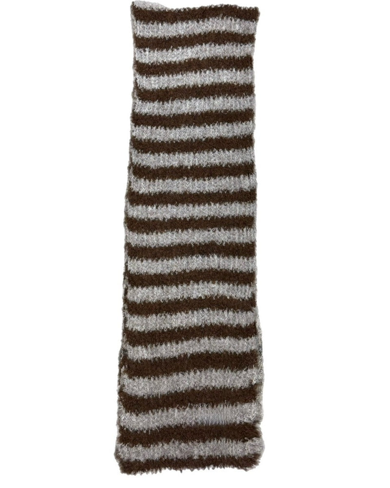 受注制【Chikashitsu +】candy border muffler / 【チカシツプラス】キャンディーボーダーマフラー (4color)