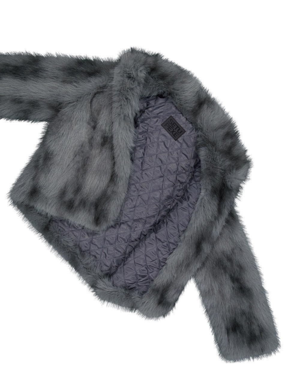 【SETUP‐EXE】FAUX FUR JACKET / 【セットアップエグゼ】ハイネックファージャケット