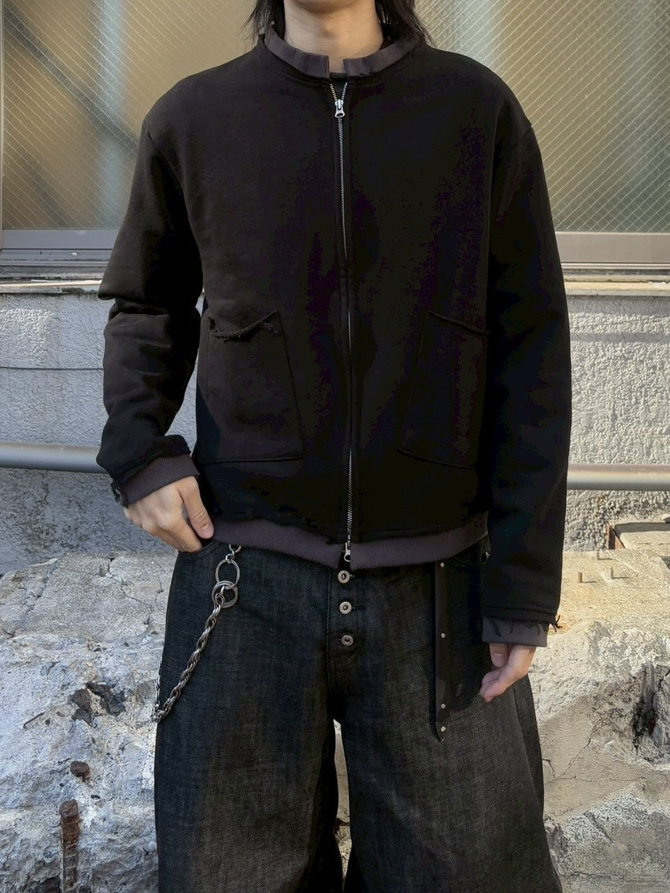 受注制【youll】layered zip up jacket (2color)