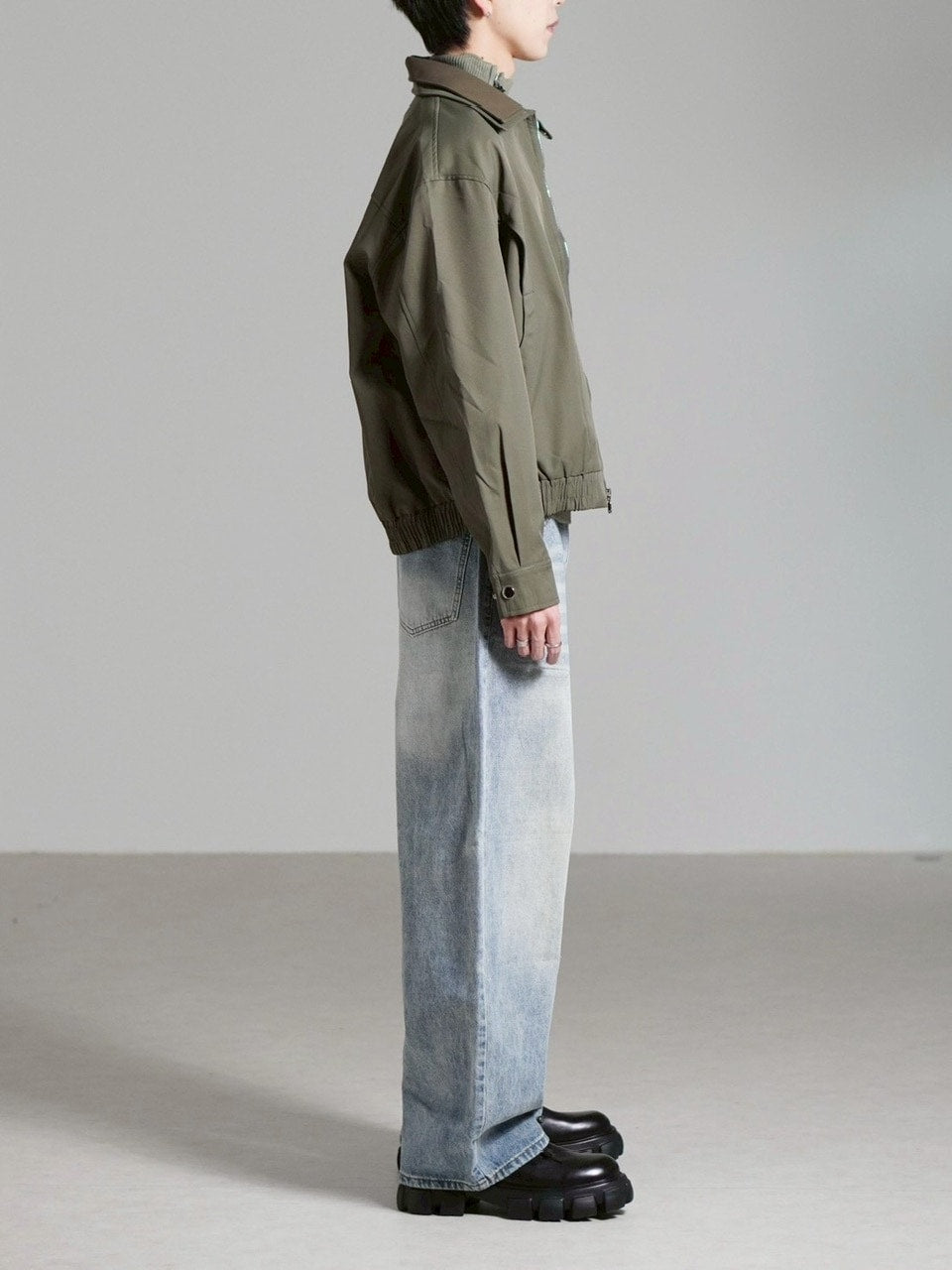 受注制【Chikashitsu +】brush wide leg denim pants / 【チカシツプラス】ブラッシュワイドデニムパンツ (3color)