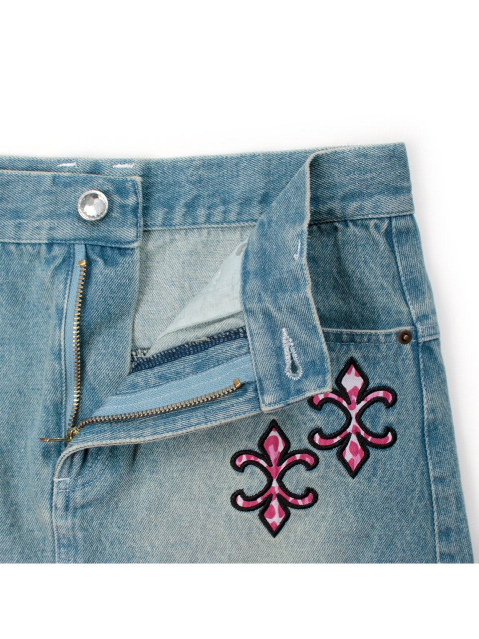 【GALFY】GALちゃんフリフリSK / 【ガルフィー】レオパードフリルデニムミニスカート