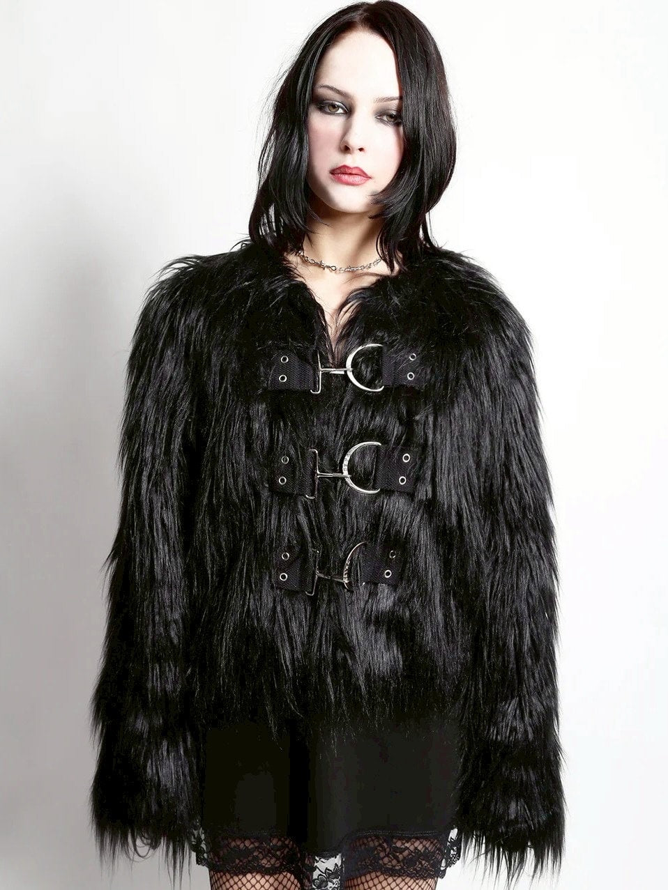 【TRIPP nyc】FURTASTIC FAUX FUR JACKET[CF3101] / 【トリップ ニューヨーク 】ベルトファージャケット