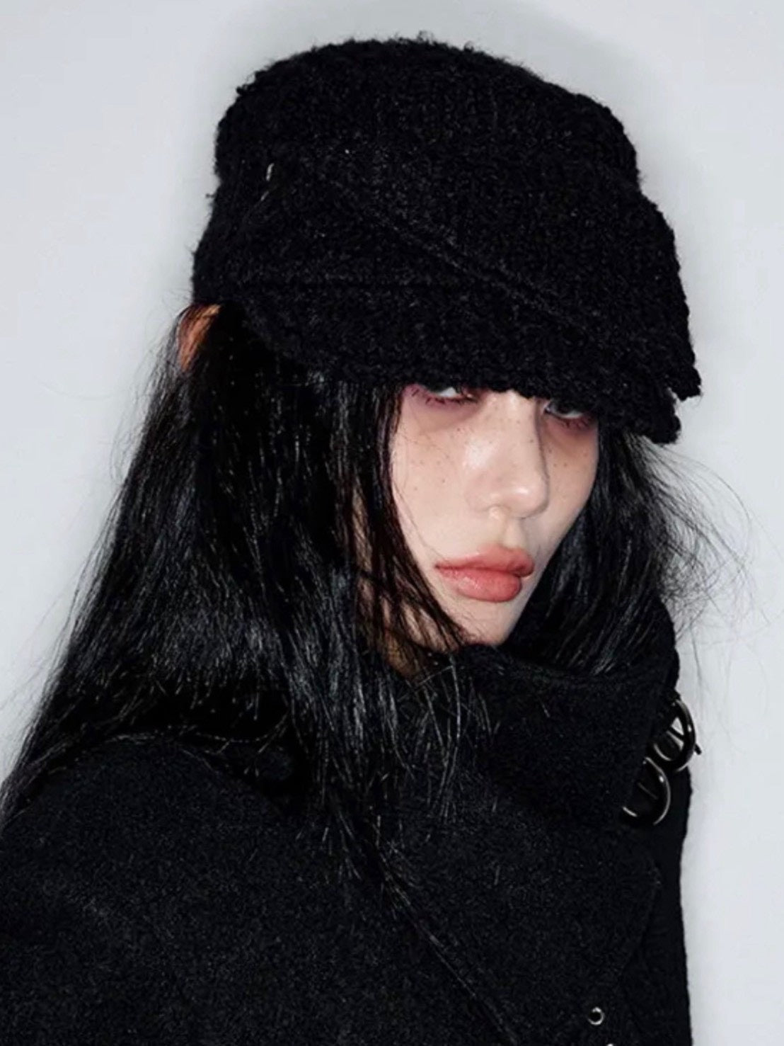 【NOT KNOWING】Buckle Bellboy Cap