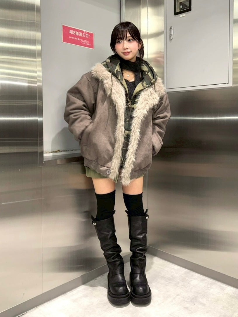 受注制【nmtc +】mouton fur jacket / 【エヌエムティーシープラス