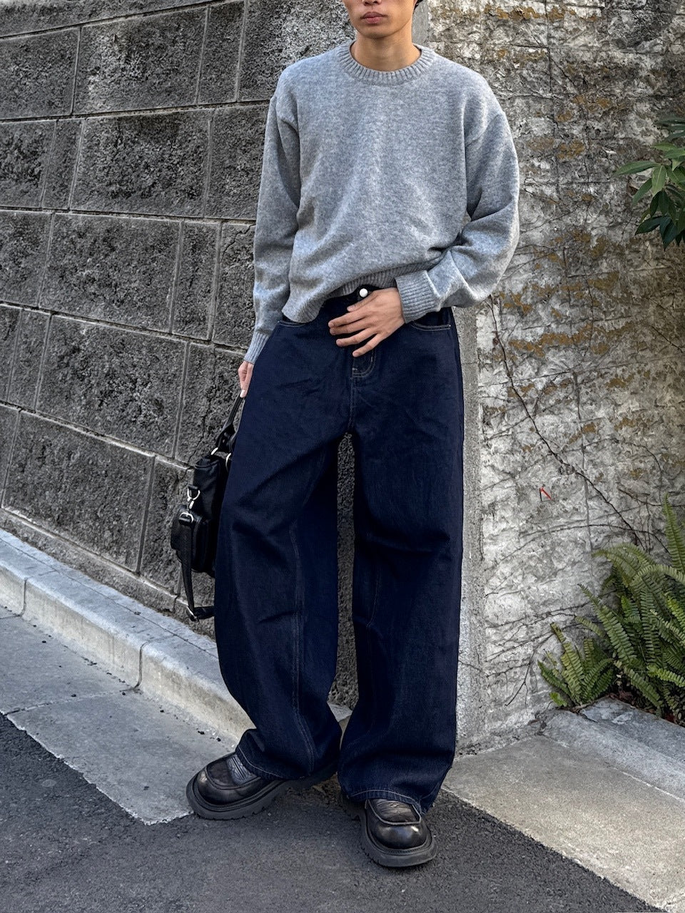 東京店WEB限定受注制【Chikashitsu +】balloon wide denim pants / 【チカシツプラス】バルーンワイドデニムパンツ (2color)