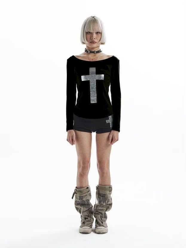 【KAIYA】silver cross short pants