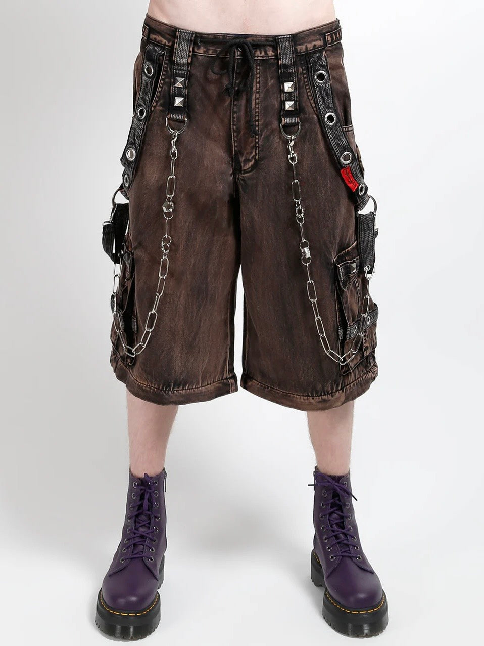 【TRIPP nyc】POWER WASH PANT[AF7245MB] / 【トリップ ニューヨーク 】ボンテージストラップウォッシュワイドデニムパンツ