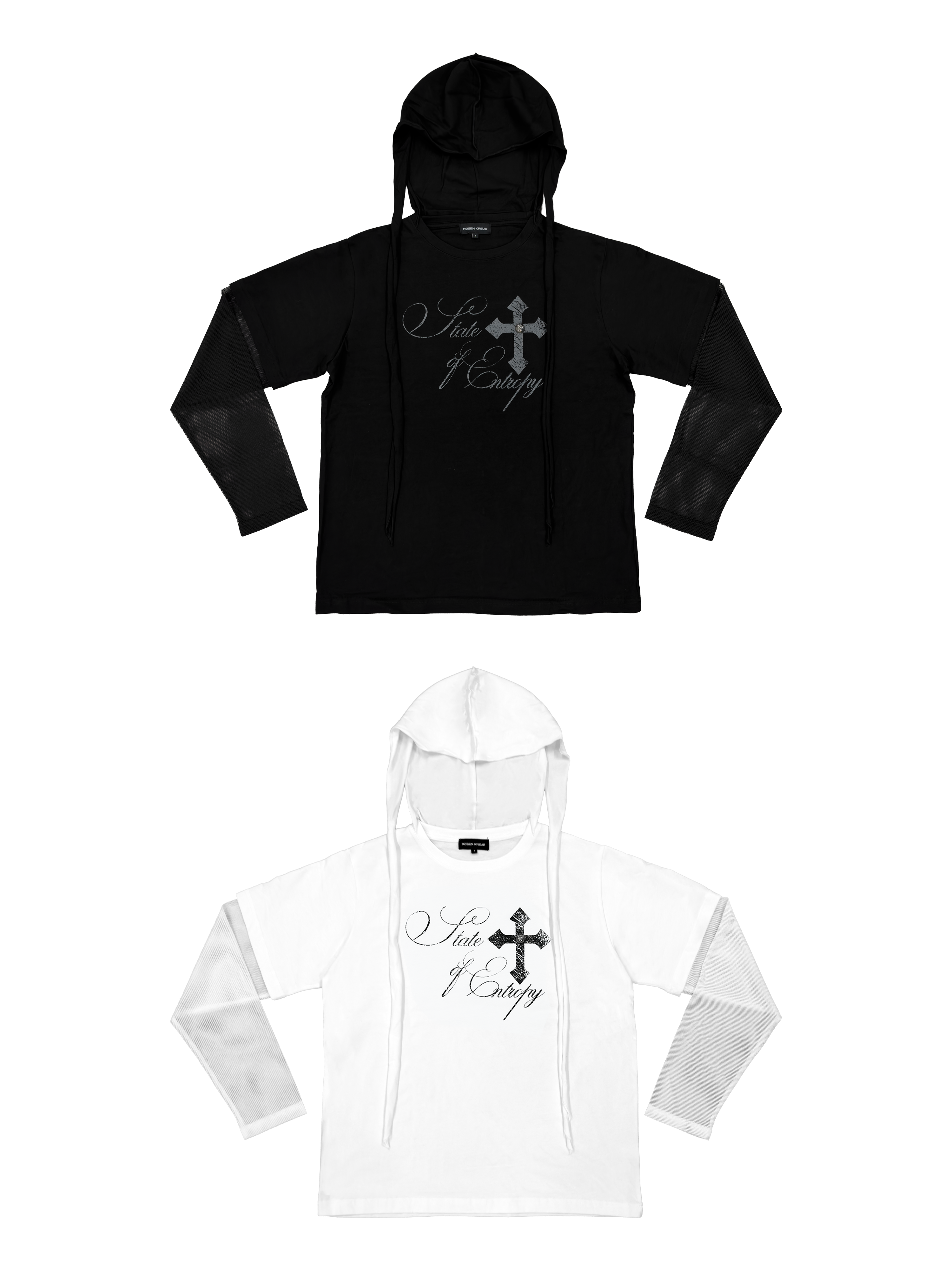 6/5 19:00先行発売【Rosen Kreuz】RUIN LAYERED MESH LONG SLEEVE