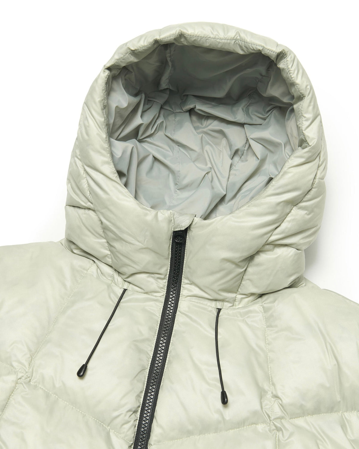 【NOMANUAL】SLANT CROP HOODED DUCK DOWN