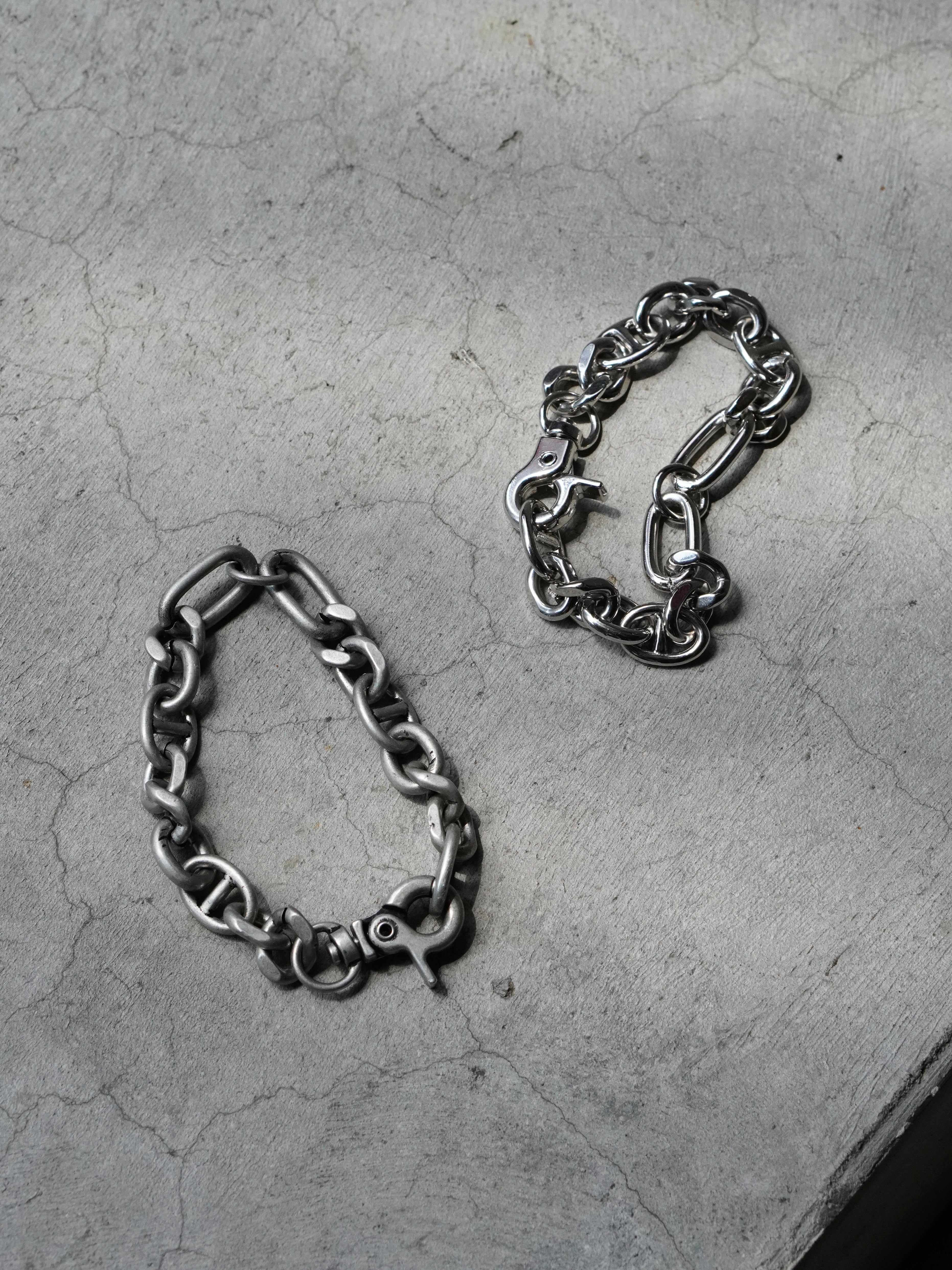 【CHIKASHITSU PLUS HIGH】Anchor links bracelet (2color)
