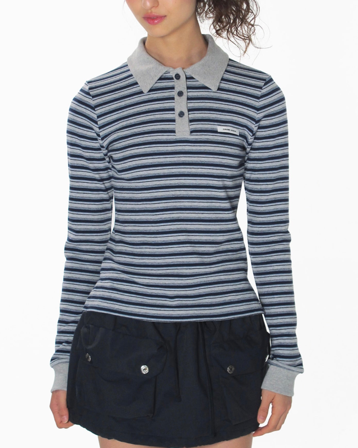 【CRANK】PIN STRIPE PK TOP