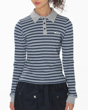 【CRANK】PIN STRIPE PK TOP