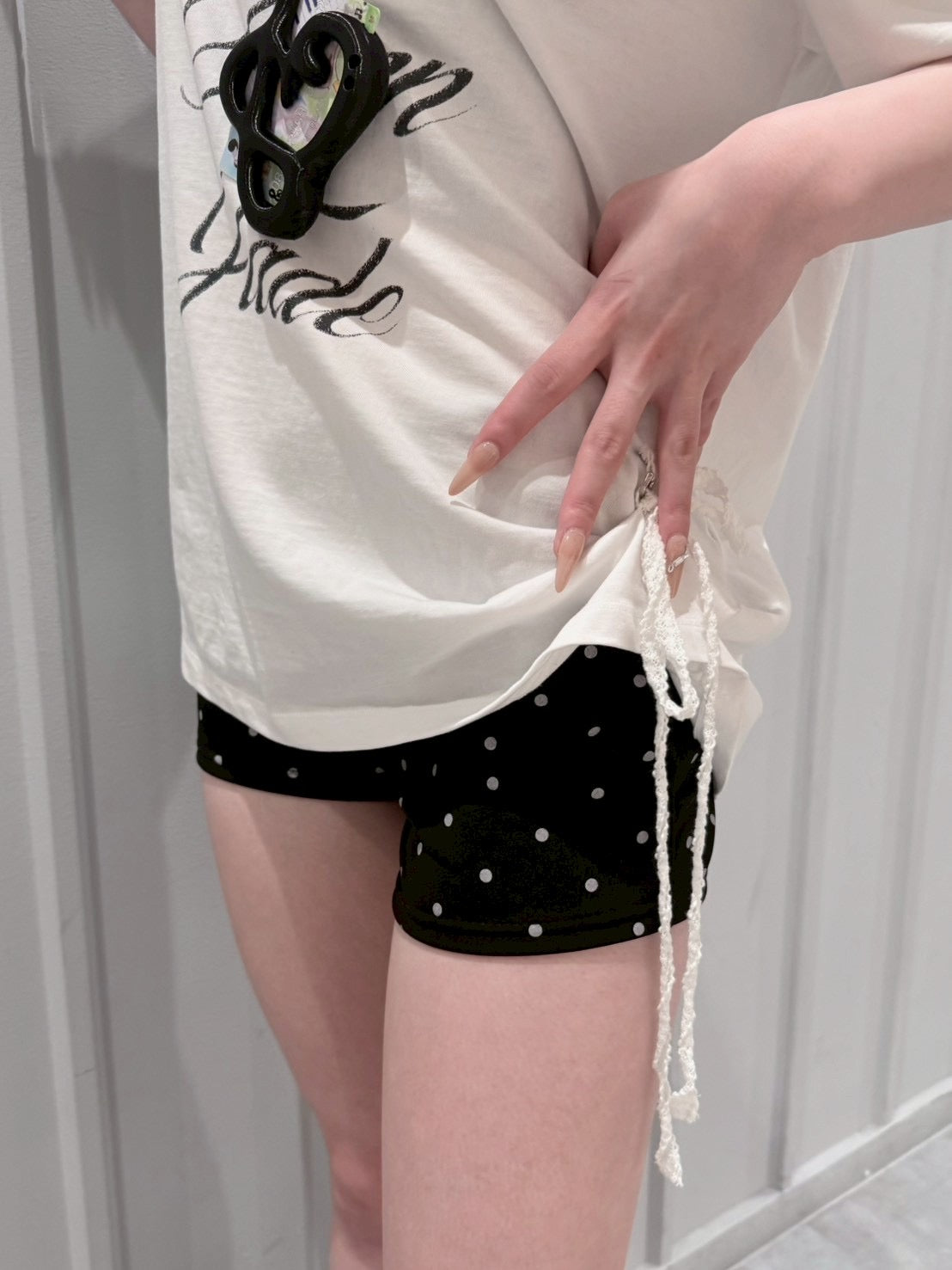 7/4 20:00発売 受注制【nmtc+】Polka Dot Banding Short Pants (3color)