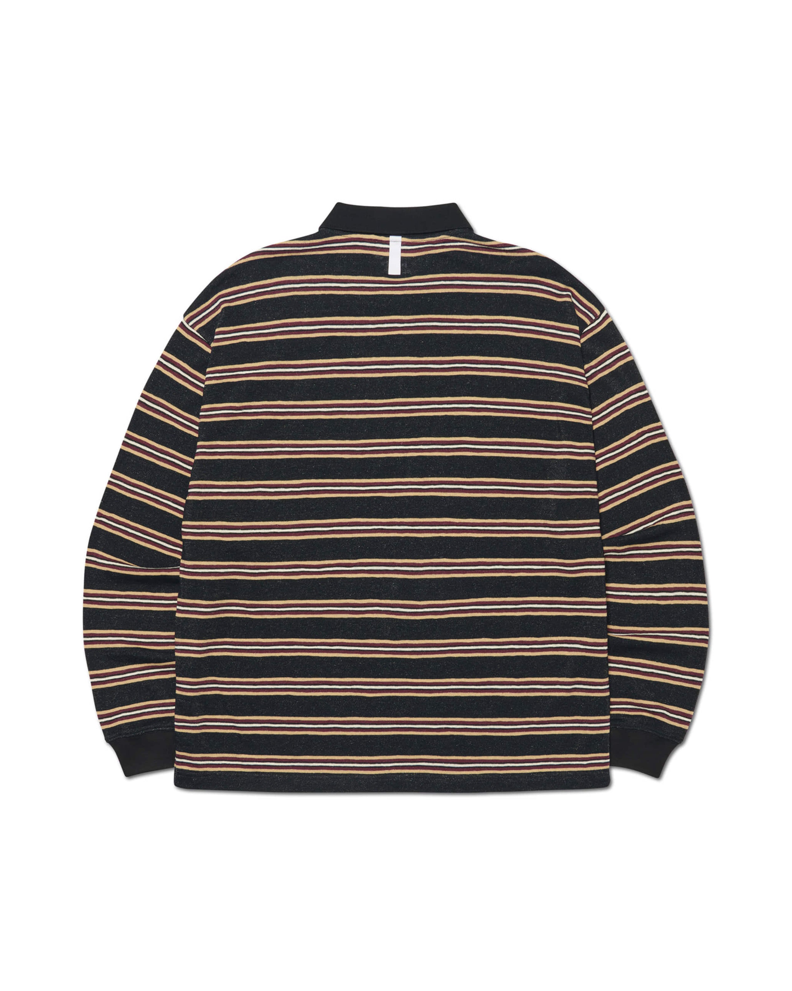 【NOMANUAL】STRIPE POLO LONG SLEEVE TEE